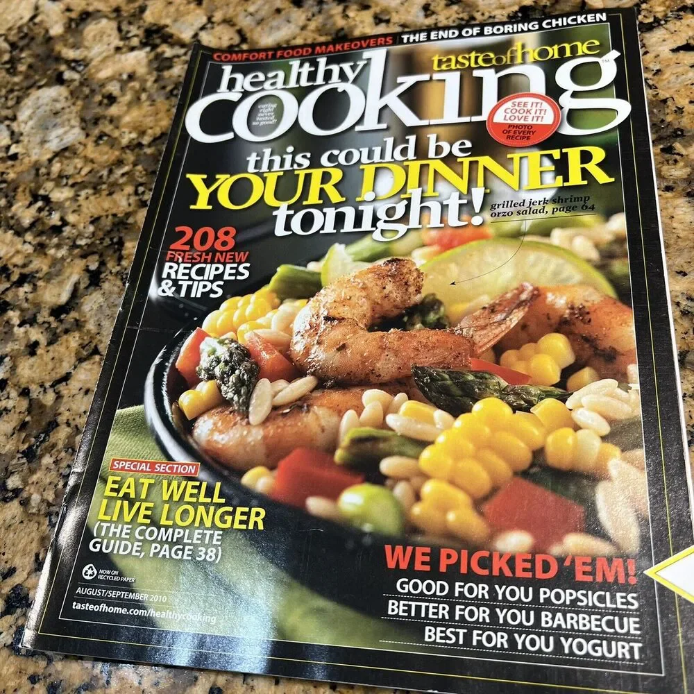 Lot of Taste of Homes Healthy Cooking Recipe Magazines 2010 Back Issue Set Of 6